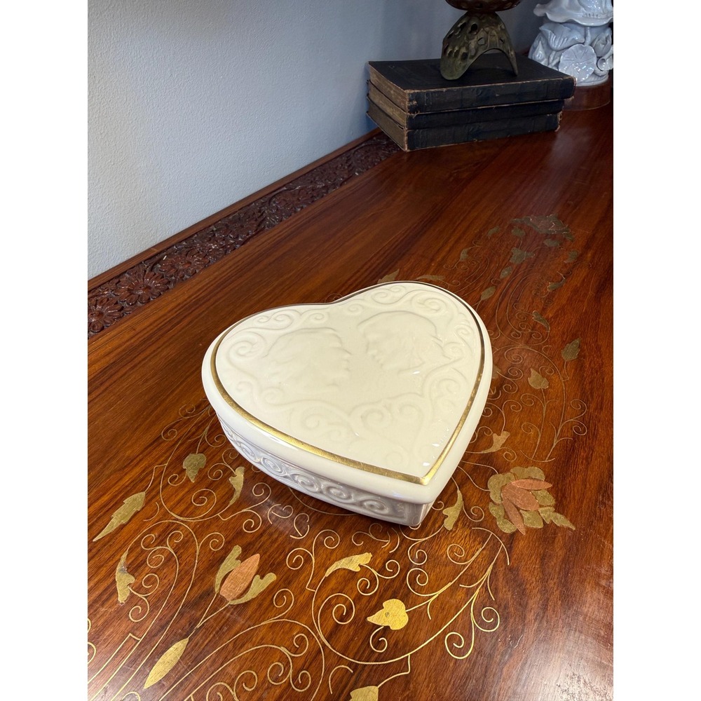 Vintage Lenox Romeo & Juliet Heart Trinket Box
